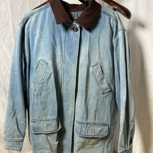 Vintage Hunt Club Blue denim chore jacket Large‎